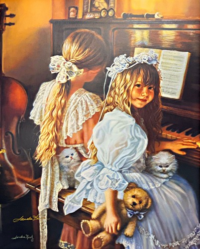 Sandra kuck girls with kittens - girls,