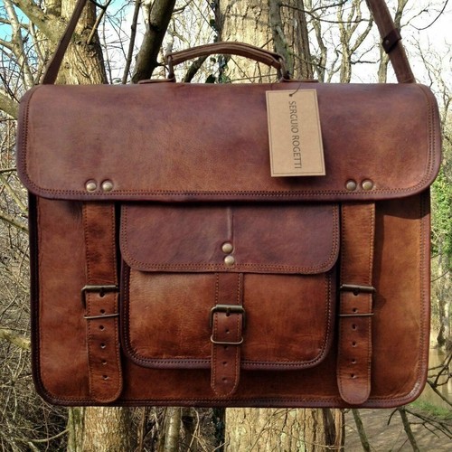 Leather messenger men - messenger,