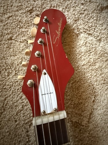 1960s silvertone 1488 red - 1960s,