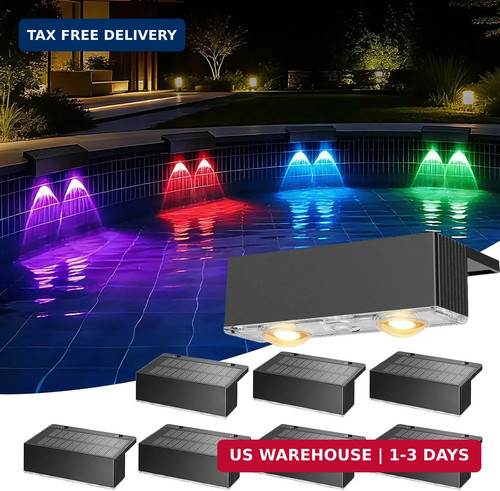 Pack solar pool lights - lights, for