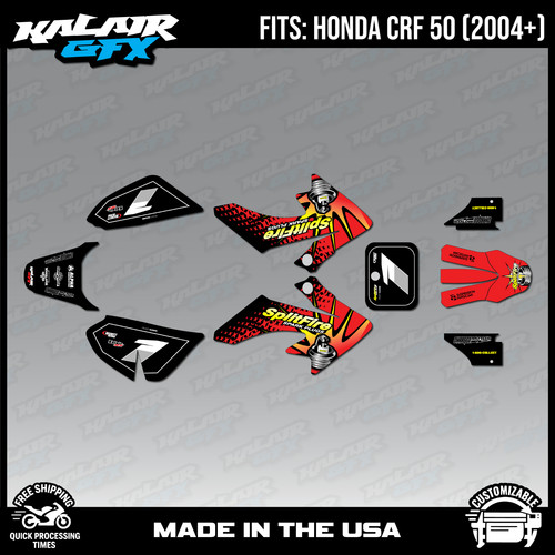 Graphics kit for honda crf50 - honda,