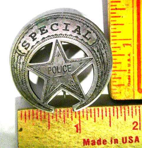 Special police badge - special, vintage