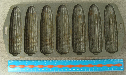 Vintage cast iron corn bread - vintage,