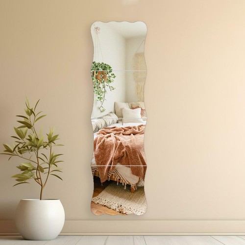 Wavy mirror wall full - wall, 4
