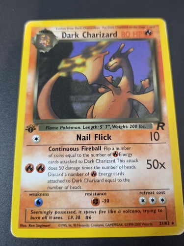 Pokémon tcg dark - tcg, charizard