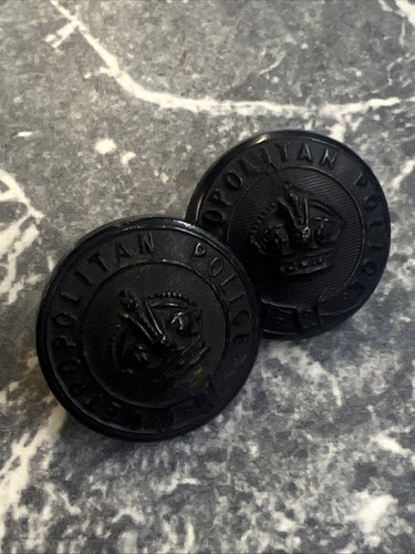 Vintage uniform button pair - button,