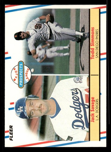 1988 fleer 650 jack savage - fleer, #650