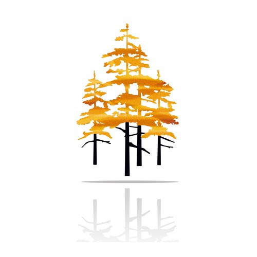 Metal pine tree wall art - metal, decor