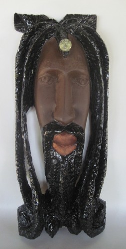 Rasta reggae man carved head - reggae,
