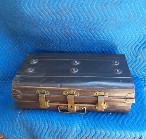 Antique metal storage cabin - antique,