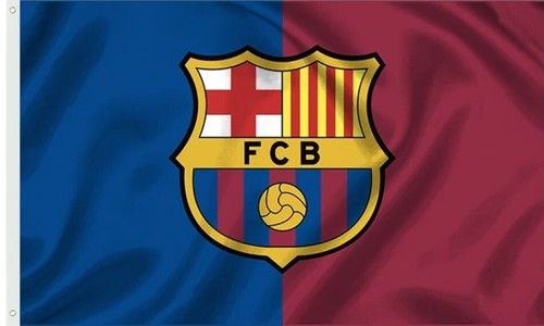 Barcelona two tone flag - barcelona,