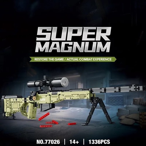 1336pcs awm sniper rifle - 1336pcs,