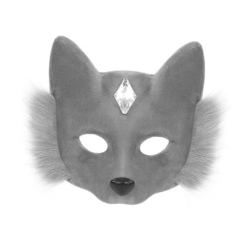 Therian fox cat half face - therian,