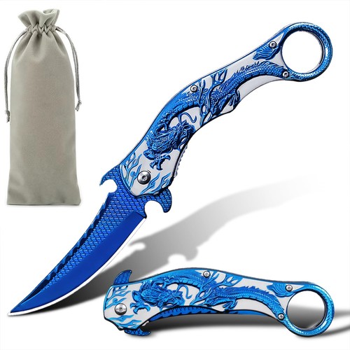 Pocket knife cool embossed - knife,, 3d