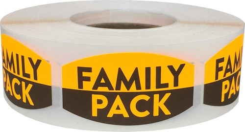 Family pack labels - family,
