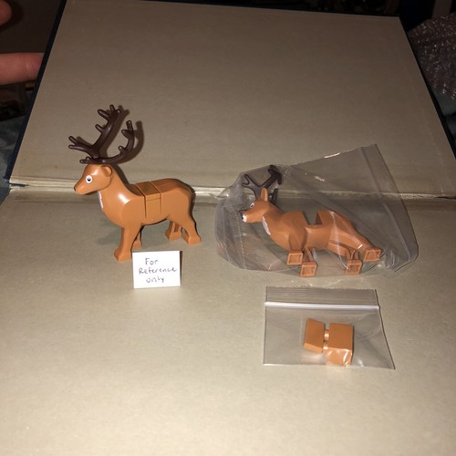New lego reindeer animal elf - new,