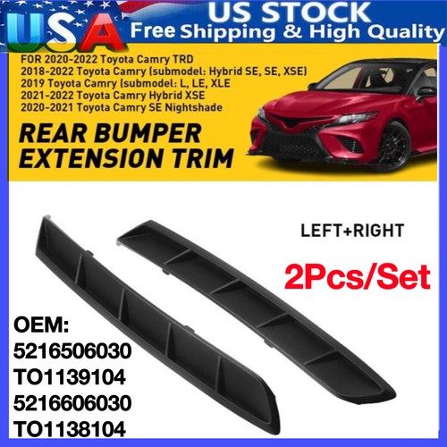 Pair rear bumper extension - bumper,