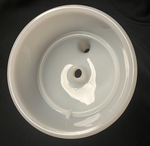 Vintage white milk glass - white,