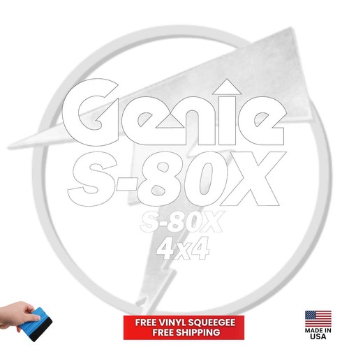 Fits genie 80x - genie, decals
