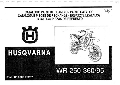 Husqvarna parts manual - manual, book