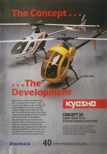 Kyosho concept helis - 30, rc