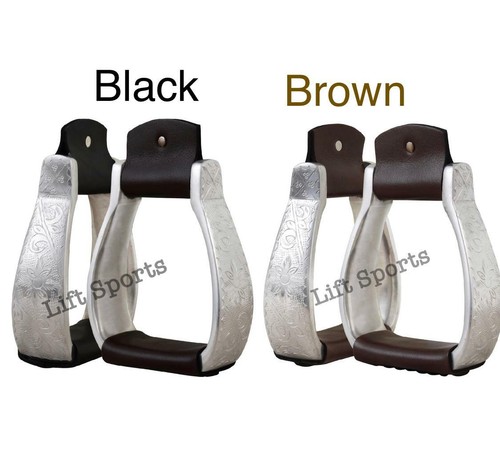 Black brown engraved western - black/brown,