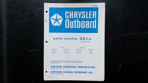 Chrysler outboard parts - chrysler,