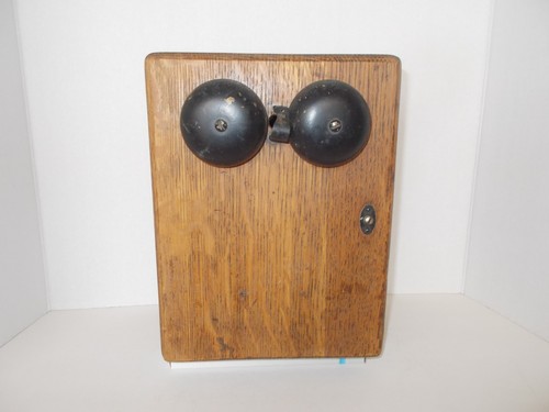Antique hand crank telephone - antique,