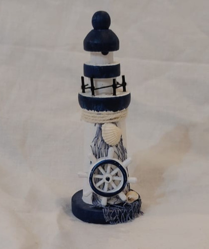 Nautical wooden lighthouse - , in
