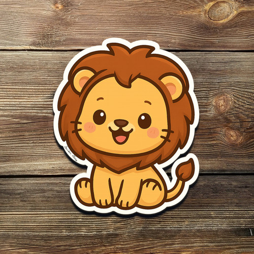 Cute chibi lion - lion, –