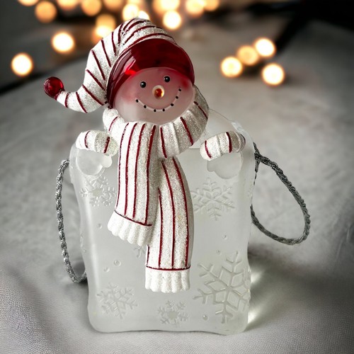 Snowman frosted acrylic - frosted,