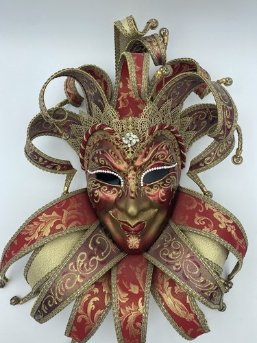 Venetian mask red - red, and