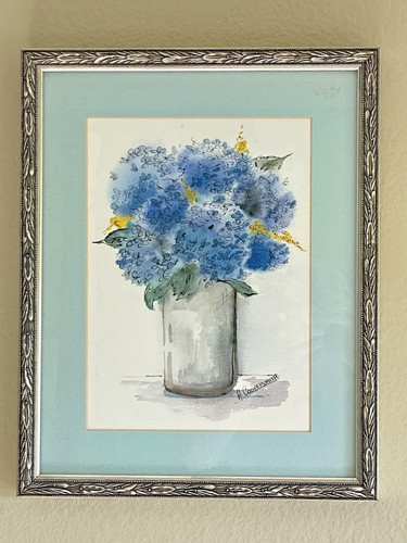 Vintage original watercolor - vintage,