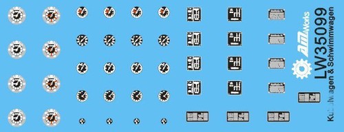 Scale vehicle dials - 1/35,