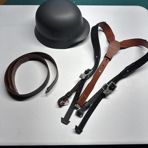 German wwii helmet straps - wwii, helmet,