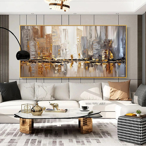 Abstract cityscape wall poster - abstract,