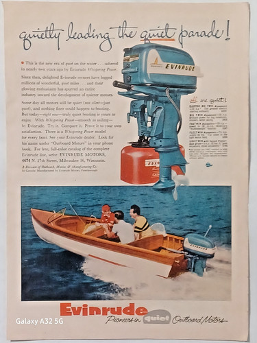 Vintage fishing boat motor - vintage,