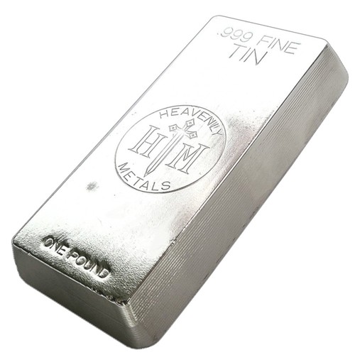Tin bullion bar - lb,