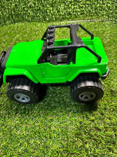Green toy off road jeep - toy, off-road