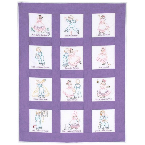 Nursery rhymes quilt blocks - nursery,