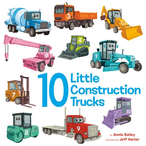 Little construction trucks - 10,