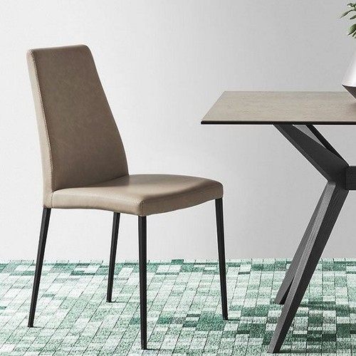 Gray leather aida by - 1,