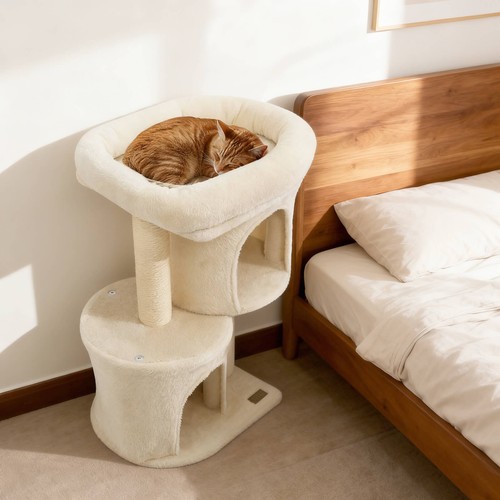 Small cat tree w large - small,