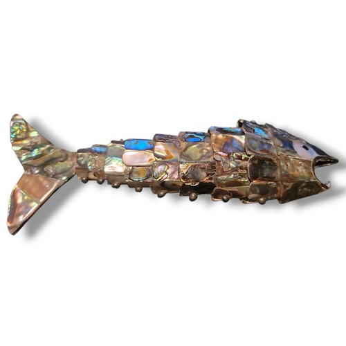 Vintage abalone articulated - abalone,