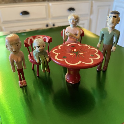 Vintage hand painted - hand-painted, table