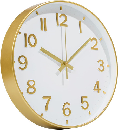 Gold wall clock inch - gold,