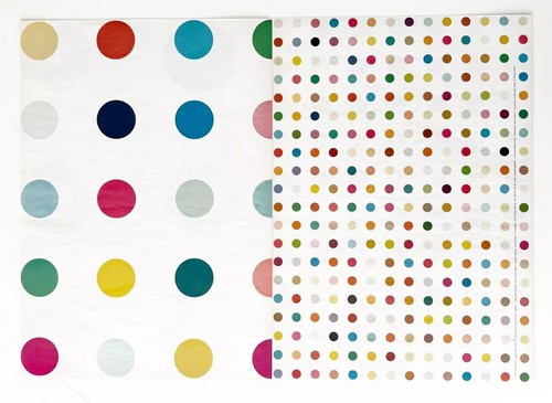 Damien hirst spot - spot, wrapping
