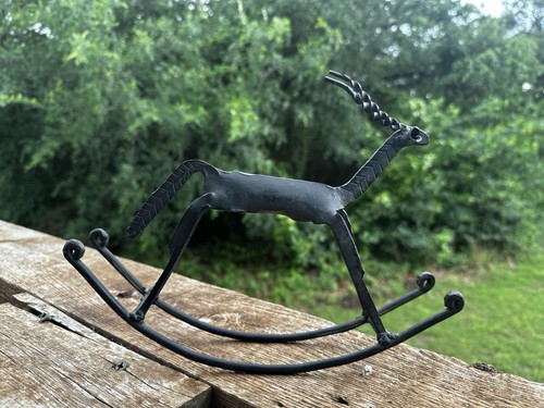 Forged iron gazelle antelope - gazelle,