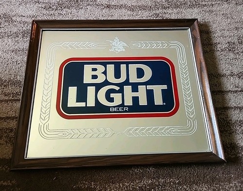 Bud light vintage mirrored bar - light,