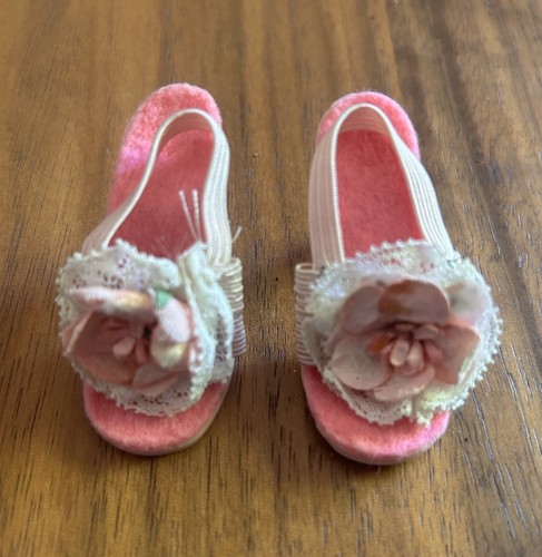 1955 vntg pink ecru cabbage - pink,
